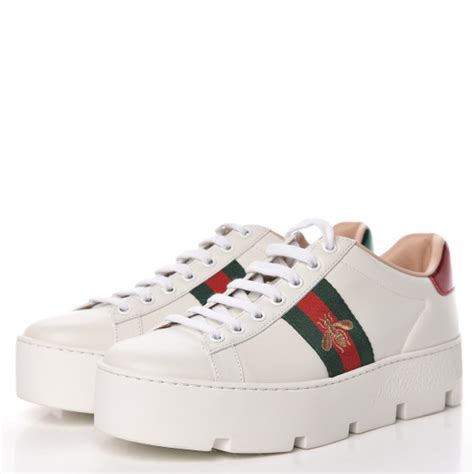 white chunky gucci snekera|Gucci sneakers for women.